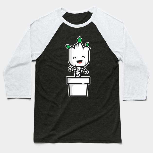 Baby Groot Dance Baseball T-Shirt by Artevak